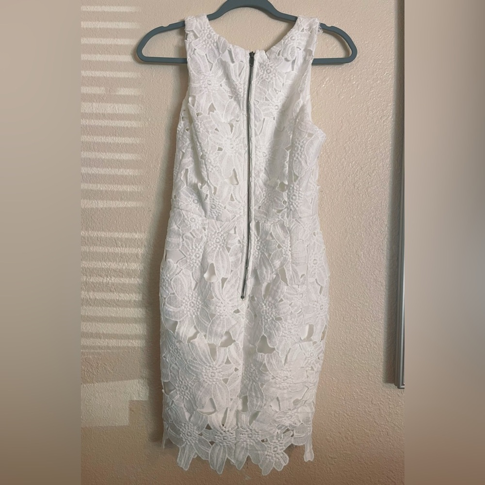 Astr the label white bodycon lace Dress M - Picture 6 of 8